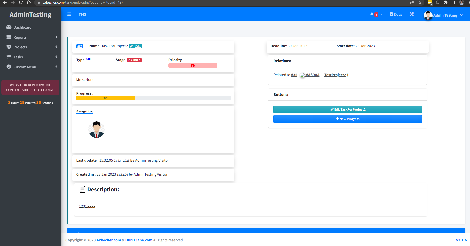 TASKS CMS PHP TASK MANAGEMENT SYSTEM XAMPP Project Alexandru Becher Axbecher Project Github